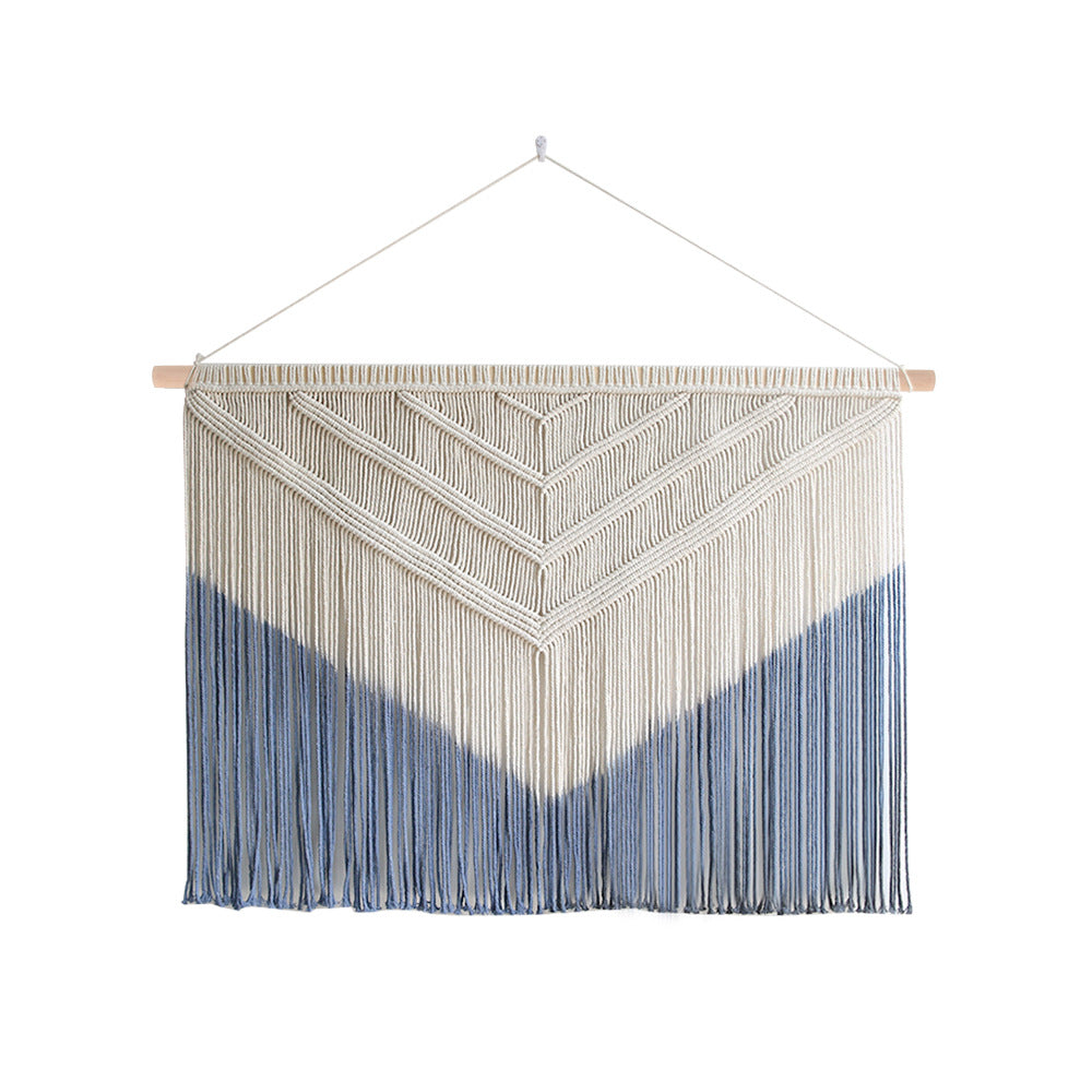 Nordic Style Home Wall Decor Hand-Woven Tapestry Vintage Cottage Room Decoration Background Wall Hanging