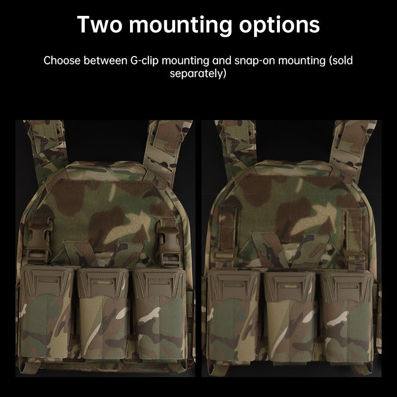 Tactical Multi-Caliber Triple Mag Pouch - M4/7.62x39/PCC 9mm, Glock Mags, MOLLE, Hunting & Agility