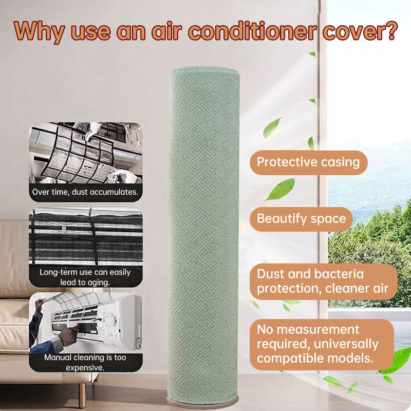 Minimalist Standing Air Conditioner Dust Cover - Cylinder Shape, High Elasticity, Universal Fit for 3P Large Size Floor Units