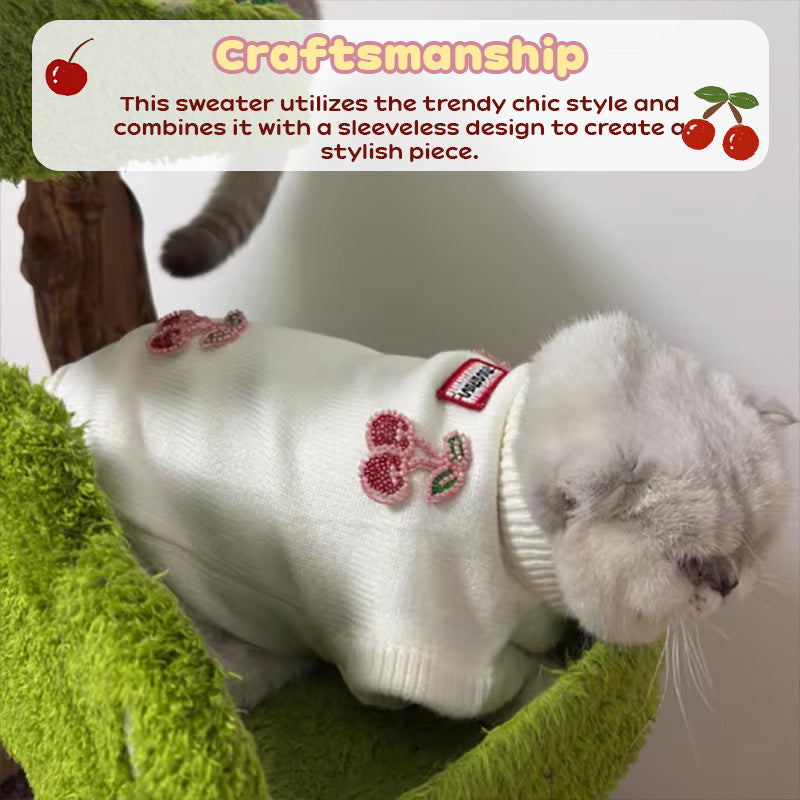 Teddy/Bichon/Maltese Winter Warm Sweater - Cute Fruit-Print Knit