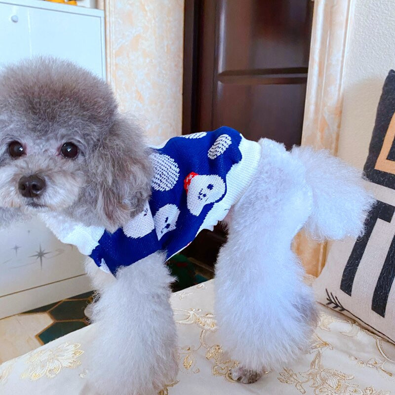 Teddy/Bichon/Maltese Winter Warm Sweater - Cute Fruit-Print Knit