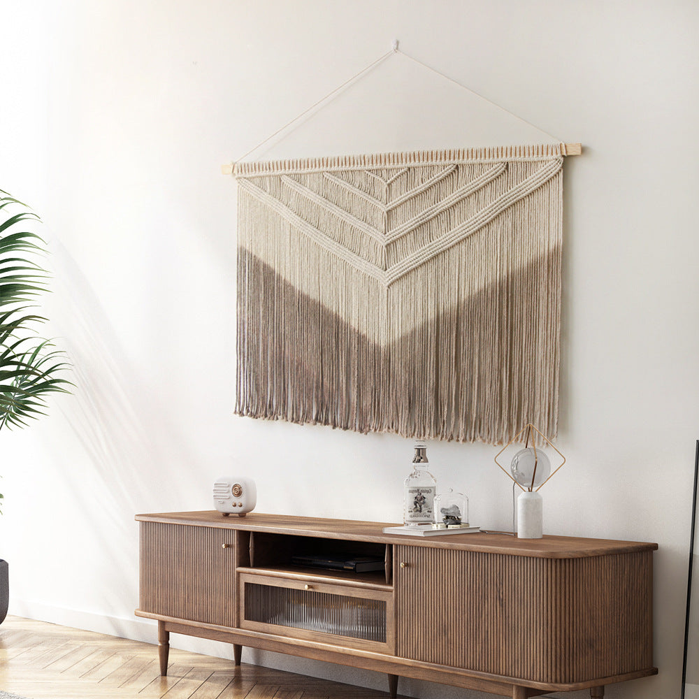 Nordic Style Home Wall Decor Hand-Woven Tapestry Vintage Cottage Room Decoration Background Wall Hanging