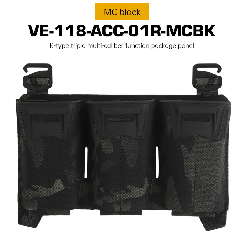 Tactical Multi-Caliber Triple Mag Pouch - M4/7.62x39/PCC 9mm, Glock Mags, MOLLE, Hunting & Agility