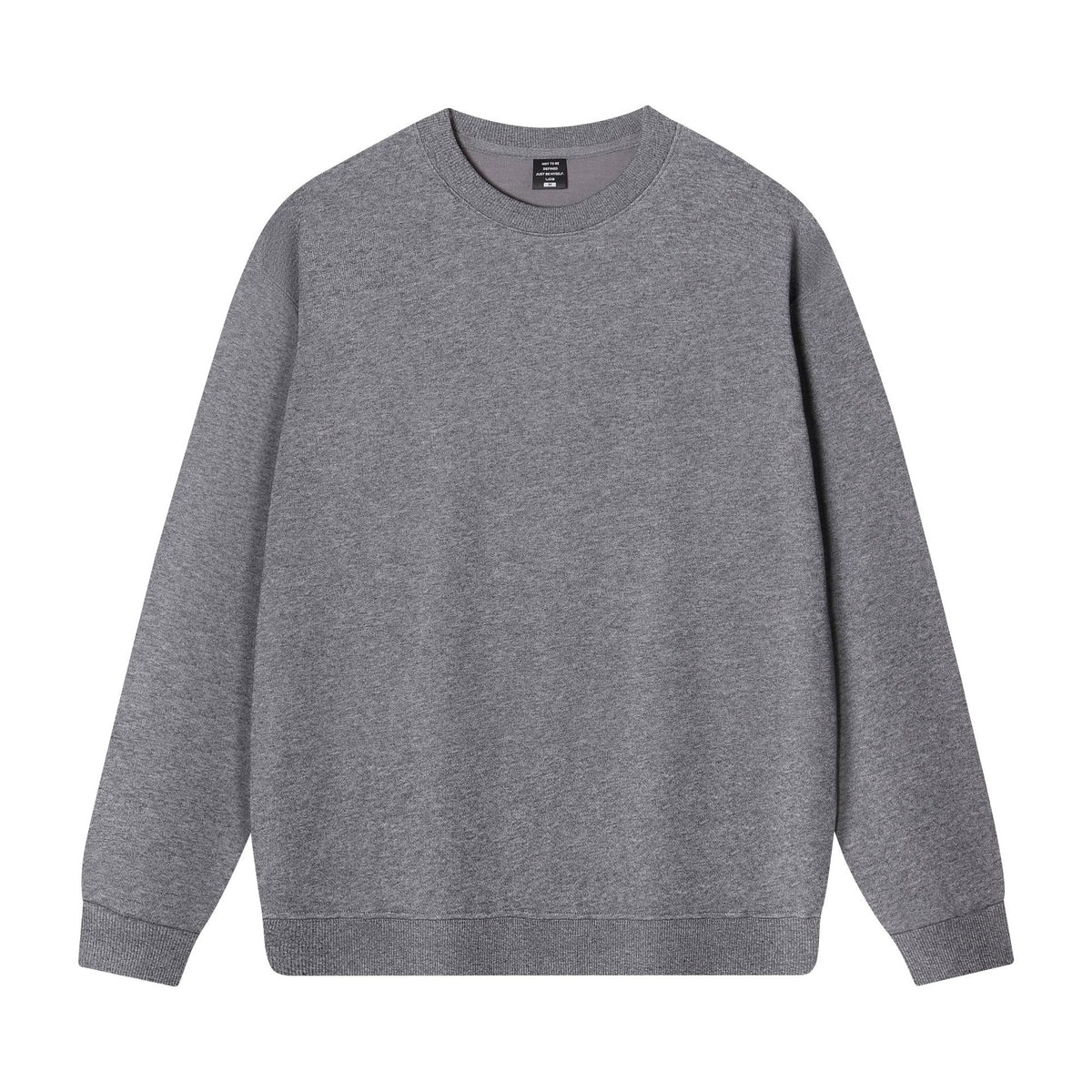 Loose round neck long sleeved sweatshirt for men