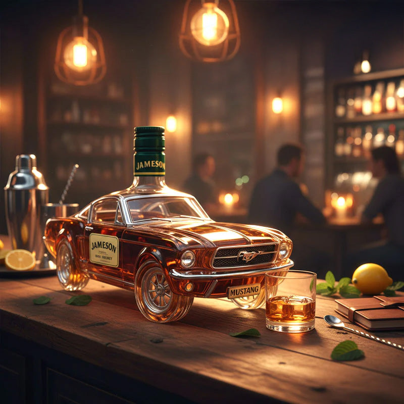 Police Car Shaped Whisky Bottle - Creative Decorative Bottle for Bar/Home Gift