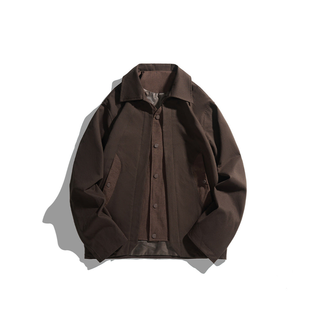Irregular Spliced Loose Turn-down Collar Jacket for Men