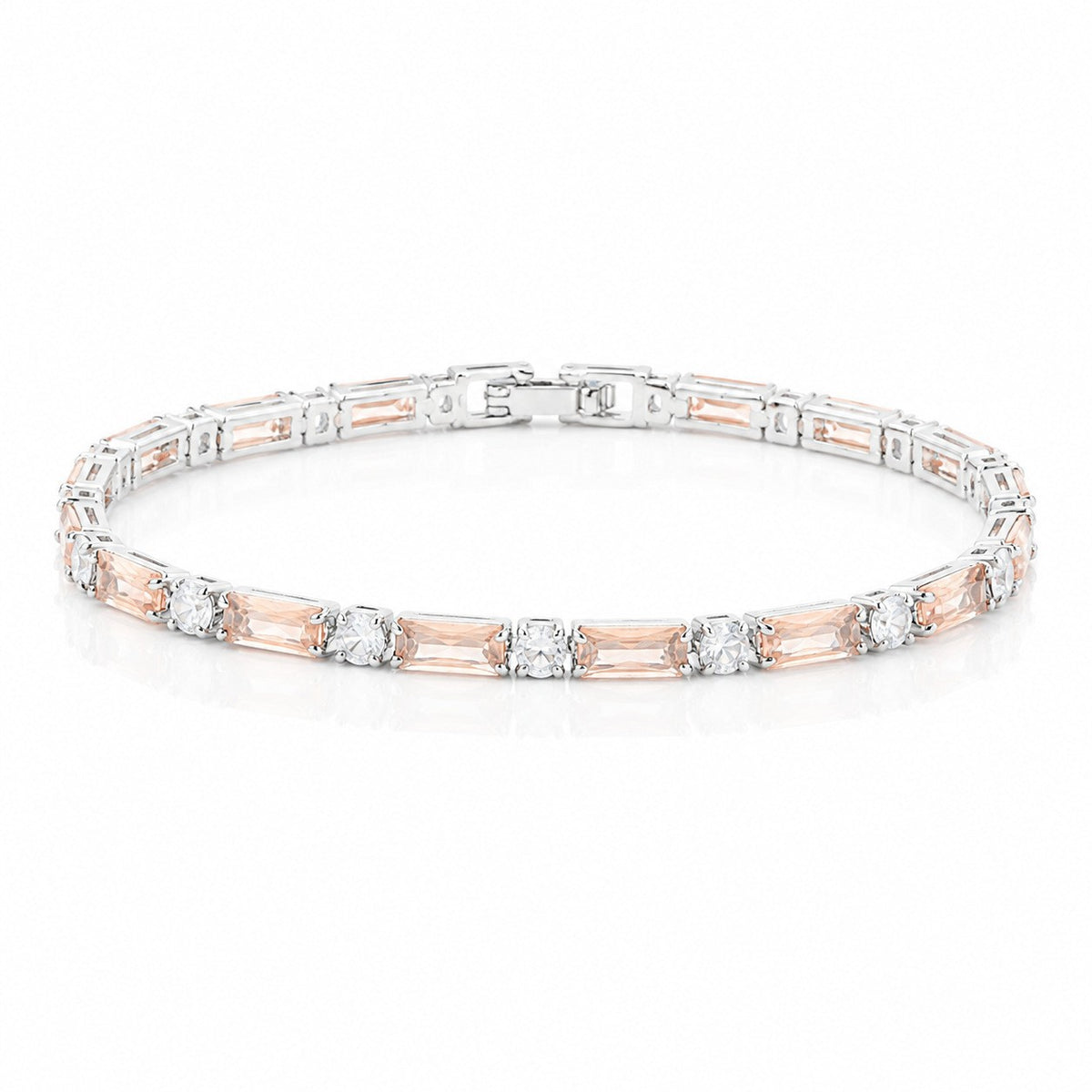 Hip Hop Tennis Zircon Chain Bracelet for Men and Women, Simple Fashion Jewelry