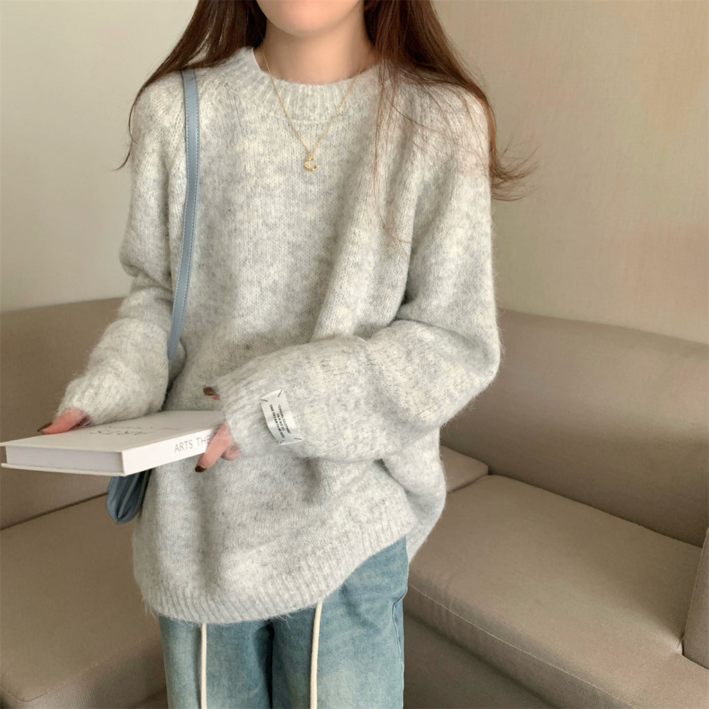 Lazy style sweater for women in autumn and winter
