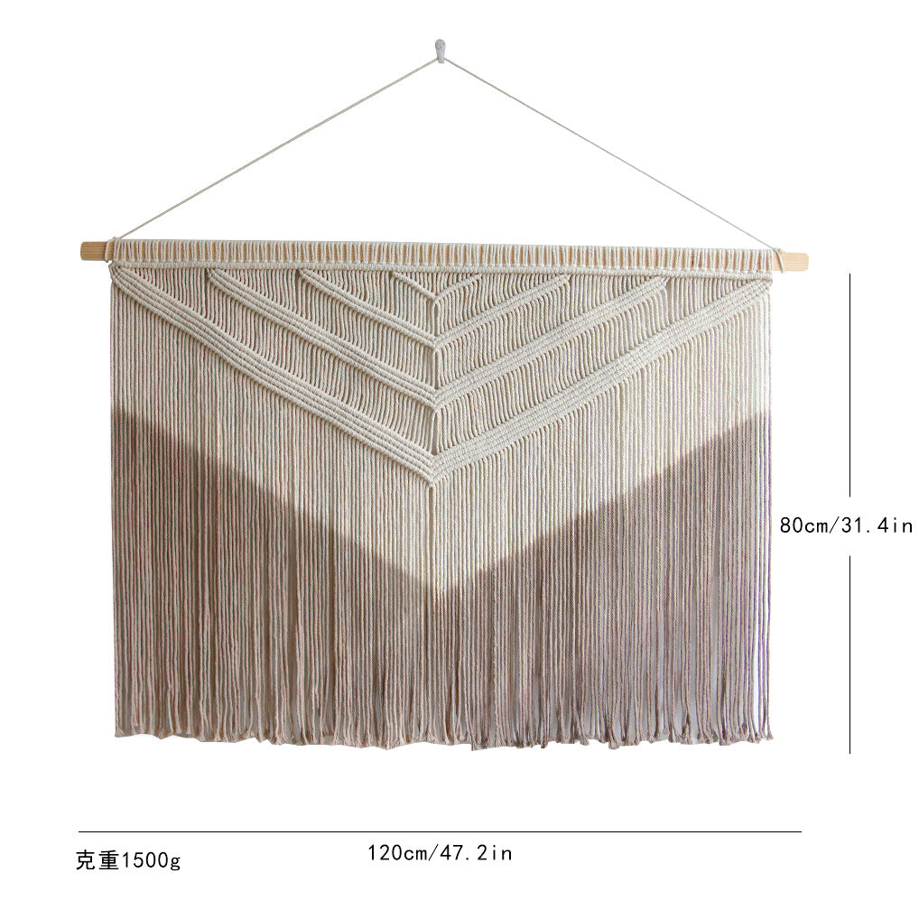 Nordic Style Home Wall Decor Hand-Woven Tapestry Vintage Cottage Room Decoration Background Wall Hanging