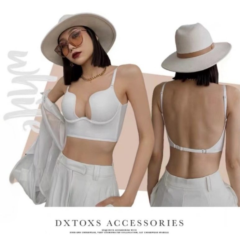 Sexy U-Back Hidden Back Push-Up Bra for Women