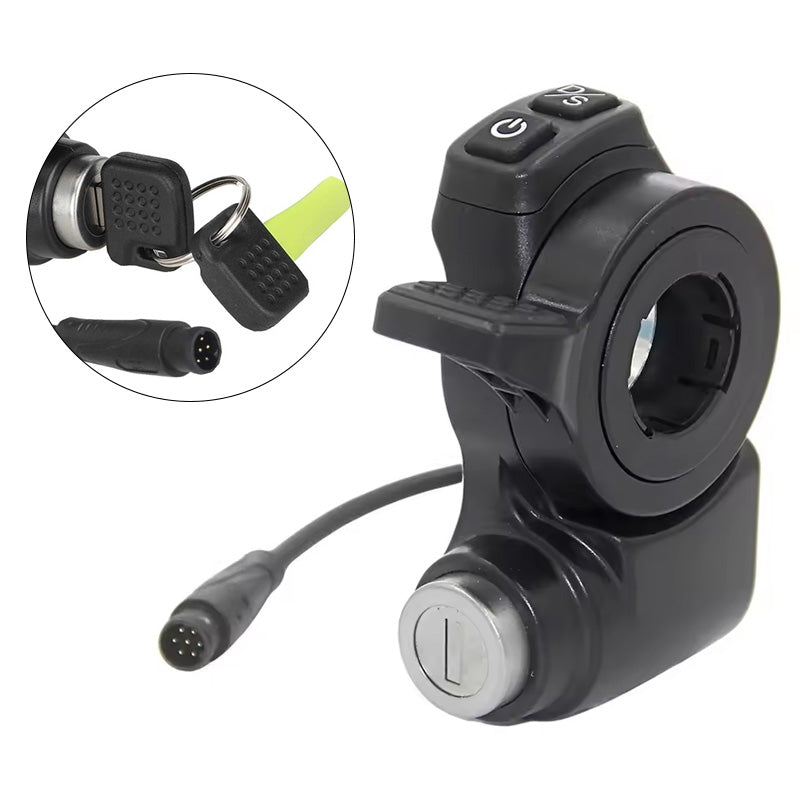 Suitable for Kukirin G2Master Electric Scooter: Double-Key Electric Door Lock & Thumb Throttle, Electric Scooter Accessories