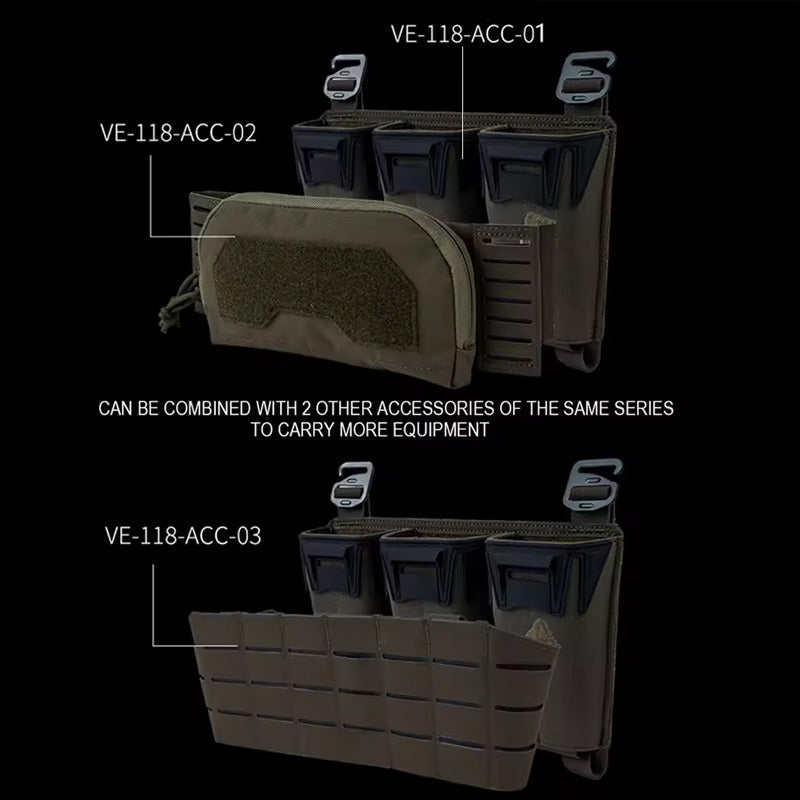 Tactical Multi-Caliber Triple Mag Pouch - M4/7.62x39/PCC 9mm, Glock Mags, MOLLE, Hunting & Agility