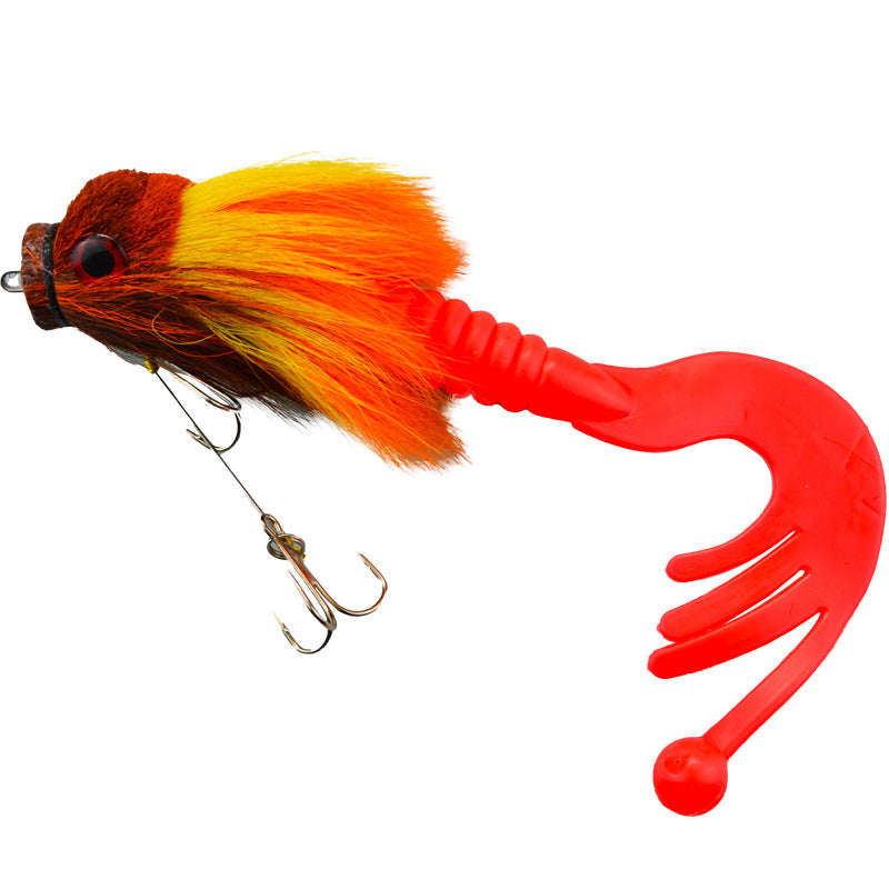 Palisandro Baby Rat Swimbait Bucktail - Muskie/Pike Lure, Hand - tied Deer Hair, Solid Body Fishing Rig