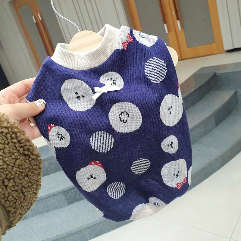 Teddy/Bichon/Maltese Winter Warm Sweater - Cute Fruit-Print Knit