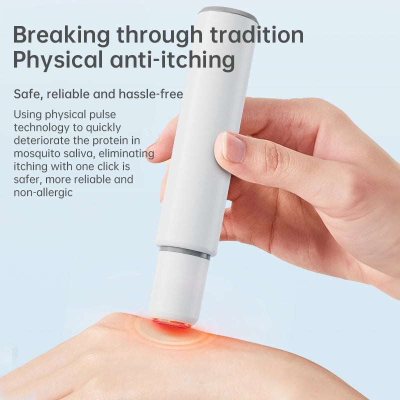 Electronic Mosquito Bite Pen: Chemical-free, natural heat anti-itch for adults, kids, camping, travel.