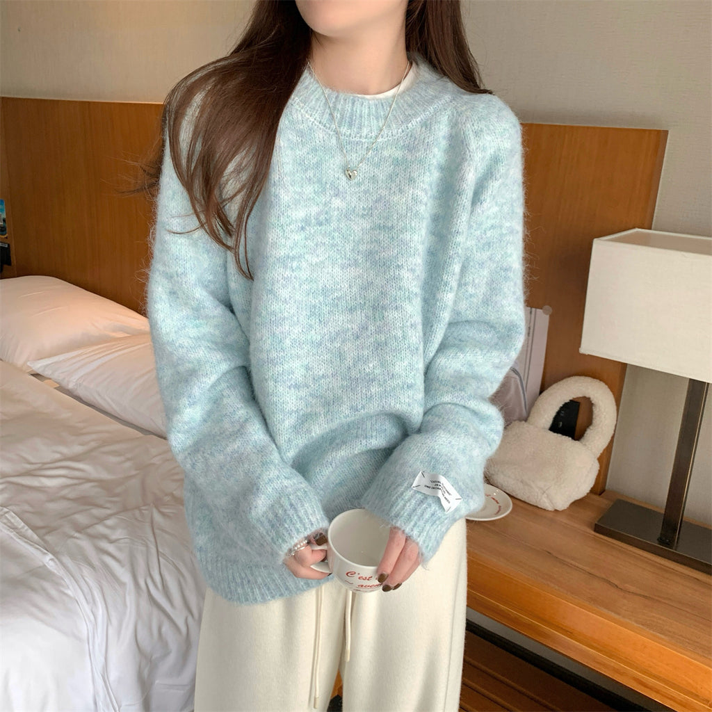 Lazy style sweater for women in autumn and winter