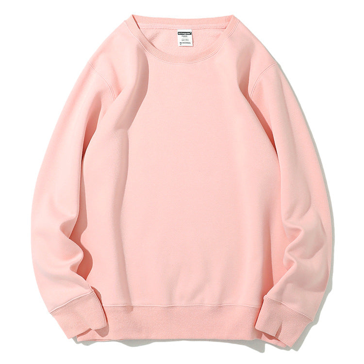 Sweatshirt Men's Round Neck Thicken Warm Outerwear Couple Style Long Sleeve