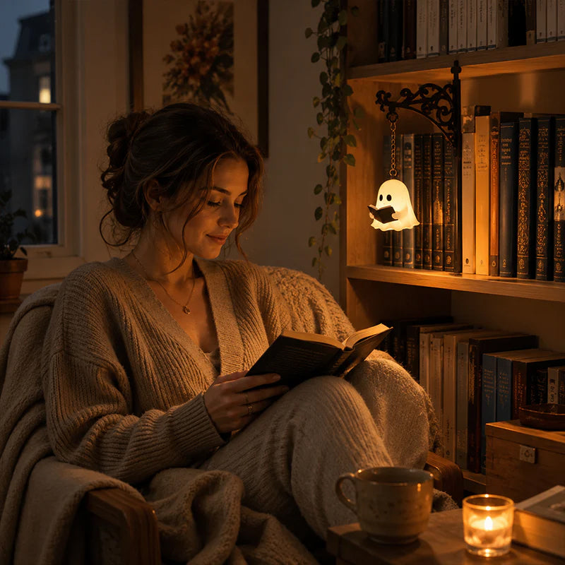 Vintage Library LED Light – Warm Glow Bookshelf & Reading Lamp for Home Décor