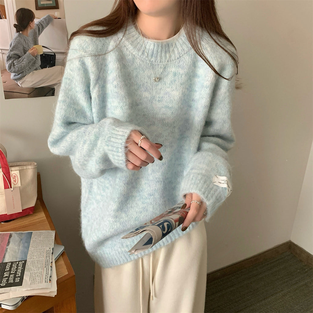 Lazy style sweater for women in autumn and winter